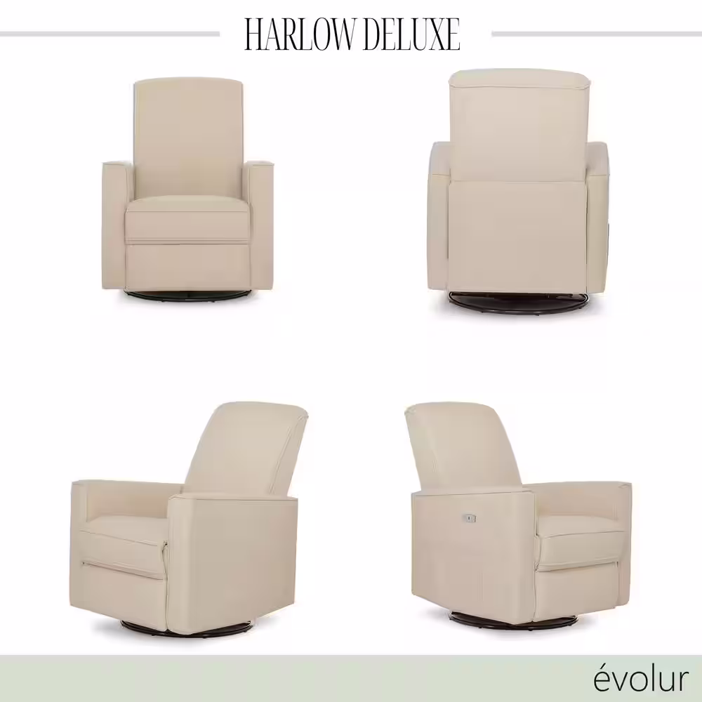 Evolur Shell Harlow Deluxe Glider, Power Recliner, Rocker