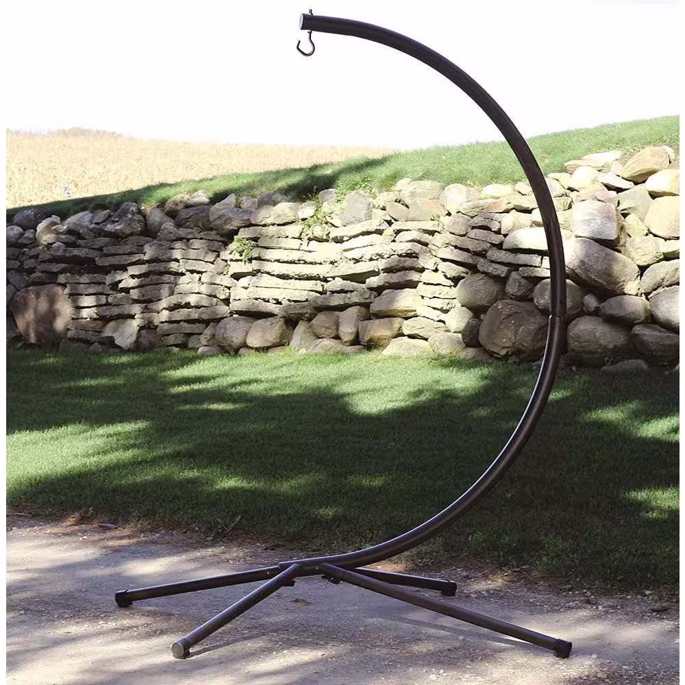 Vivere Steel Stand Frame for Hammock Chairs in Black