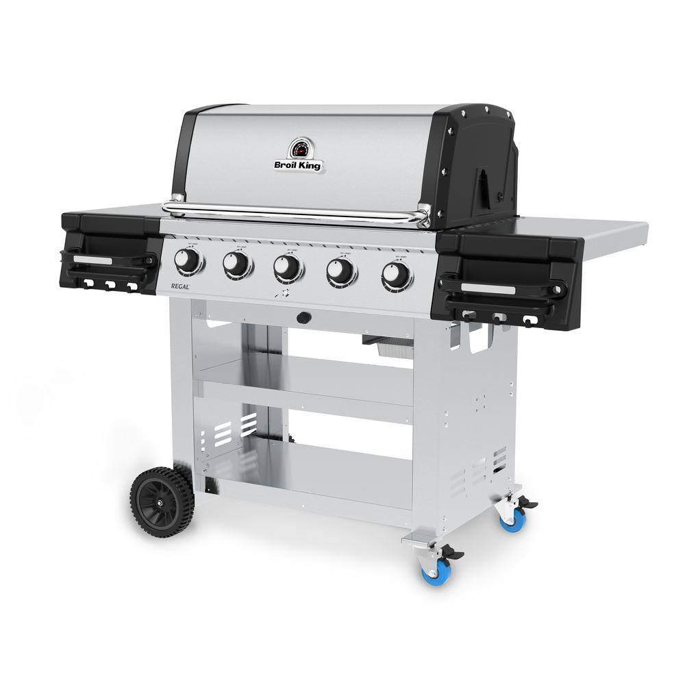 Broil King Regal S 510 Commercial 5-Burner Propane Gas Grill in Stainless Steel