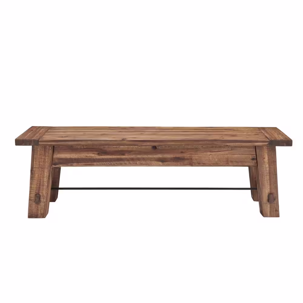 Alaterre Furniture Durango 60 in. Industrial Wood Coat Hook Shelf and Bench Set