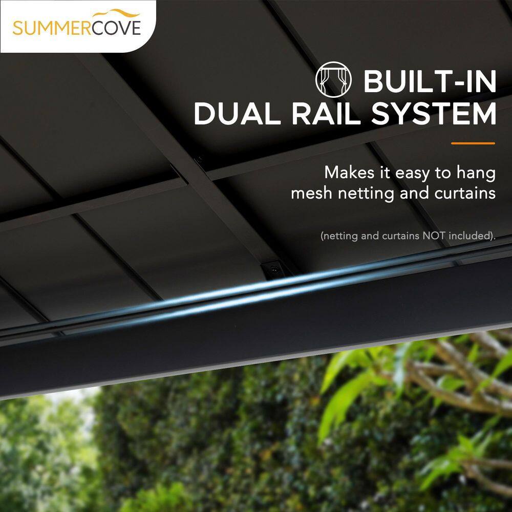 Sunjoy Rockwood 11 ft. x 13 ft. Hardtop Gazebo