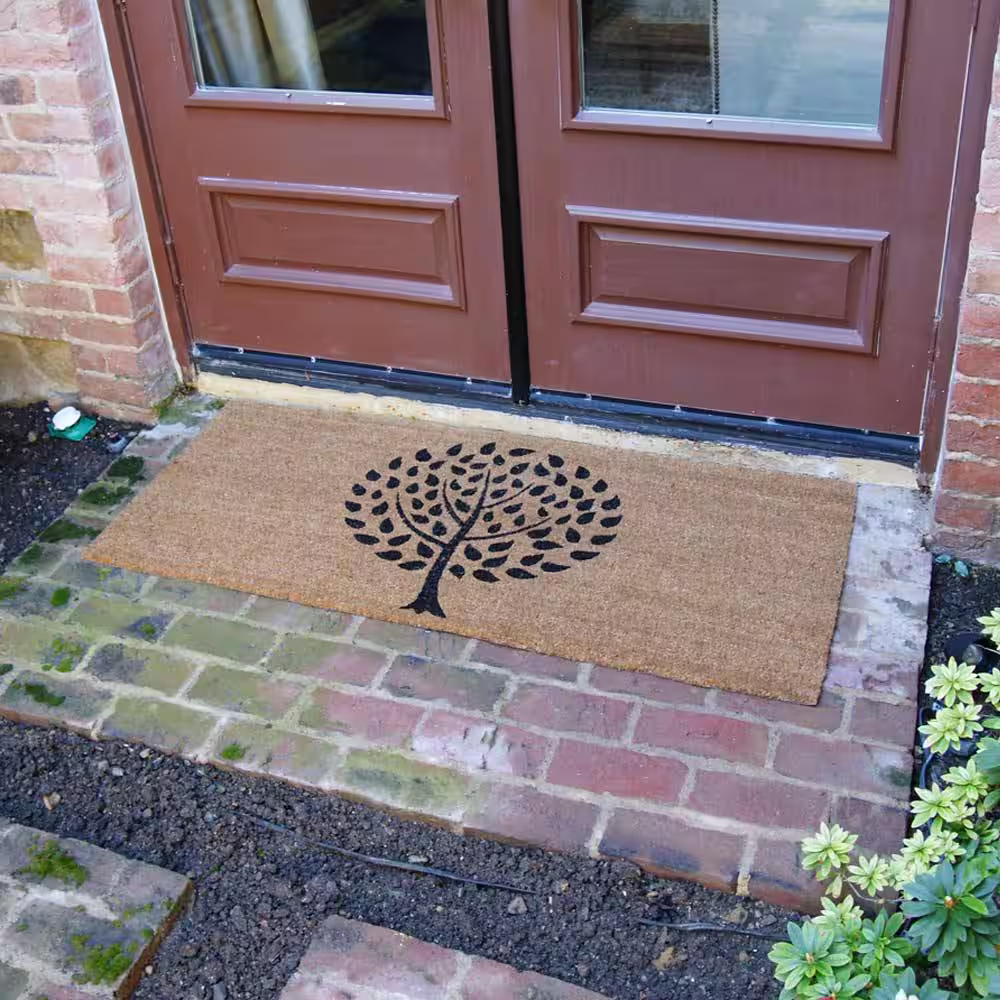 Rubber-Cal Modern Landscape 24 in. x 57 in. Contemporary Door Mat