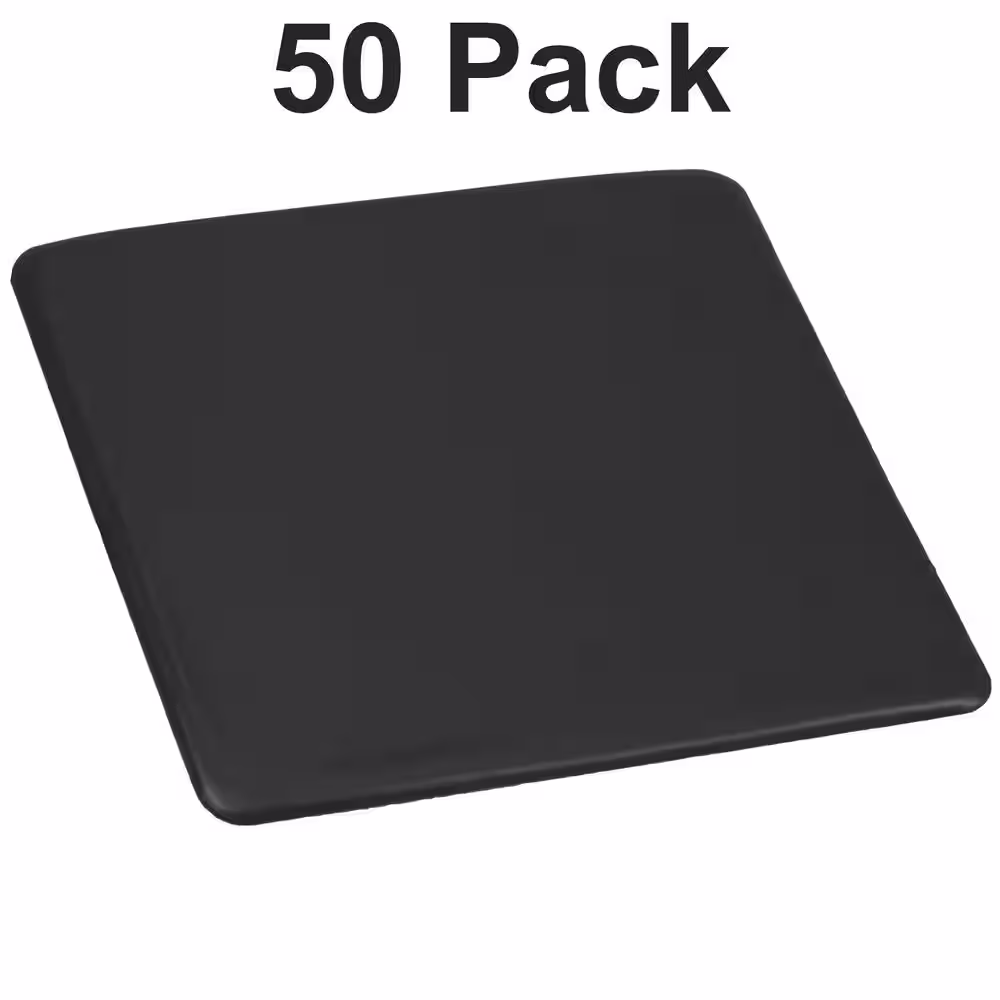 Carnegy Avenue Black Plastic Replacement Seat for Folding Chair (Set of 50)