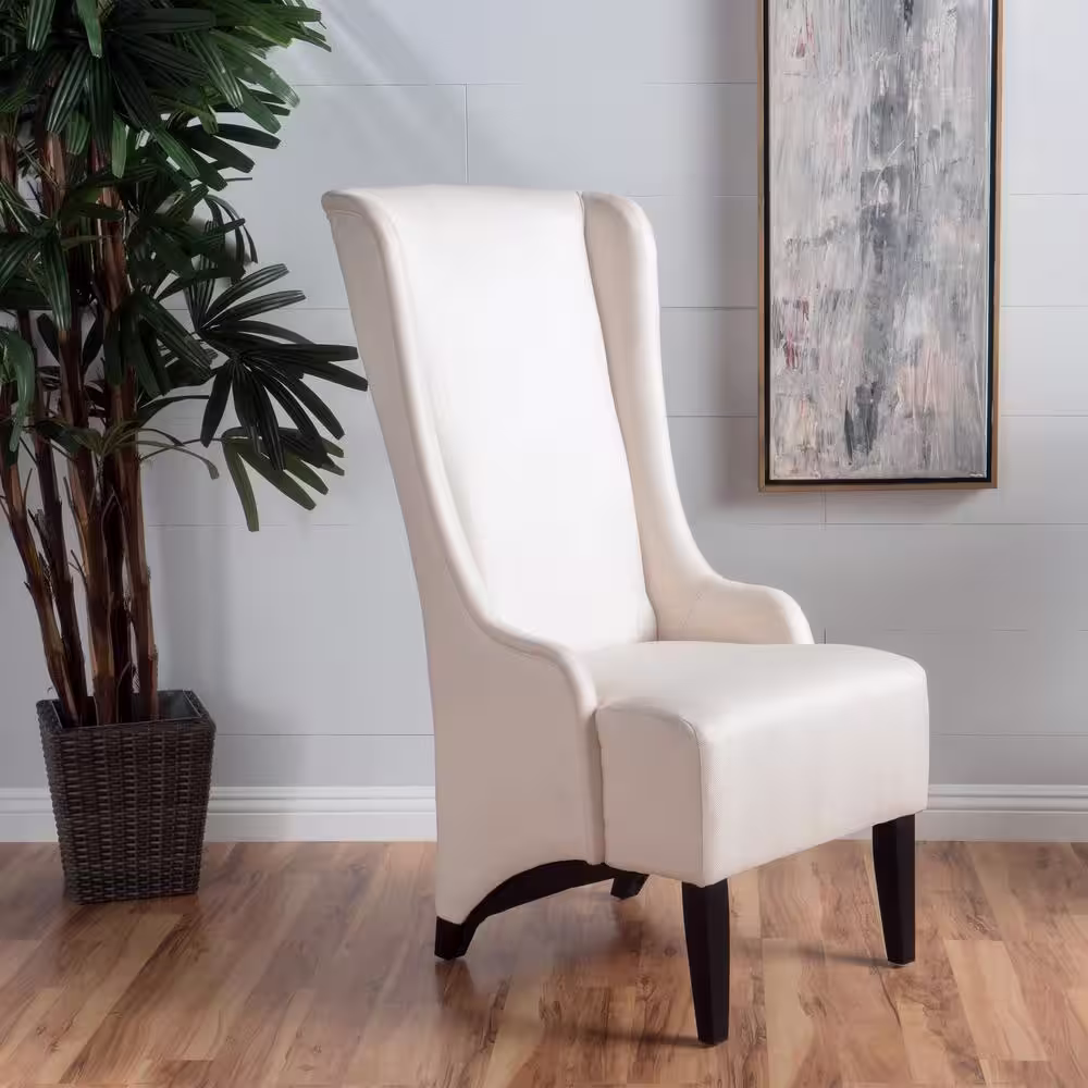 None Callie Beige Fabric Parsons Chair