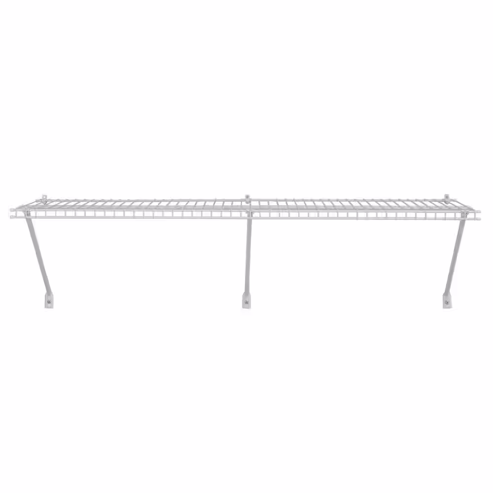 ClosetMaid 48 in. W x 16 in. D Steel White All-Purpose Shelf Kit