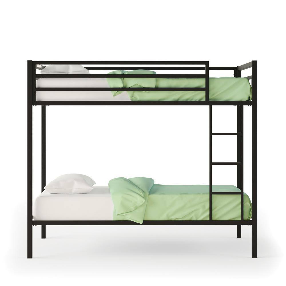 SAUDER Boulevard Cafe Black Twin Metal Bunk Bed