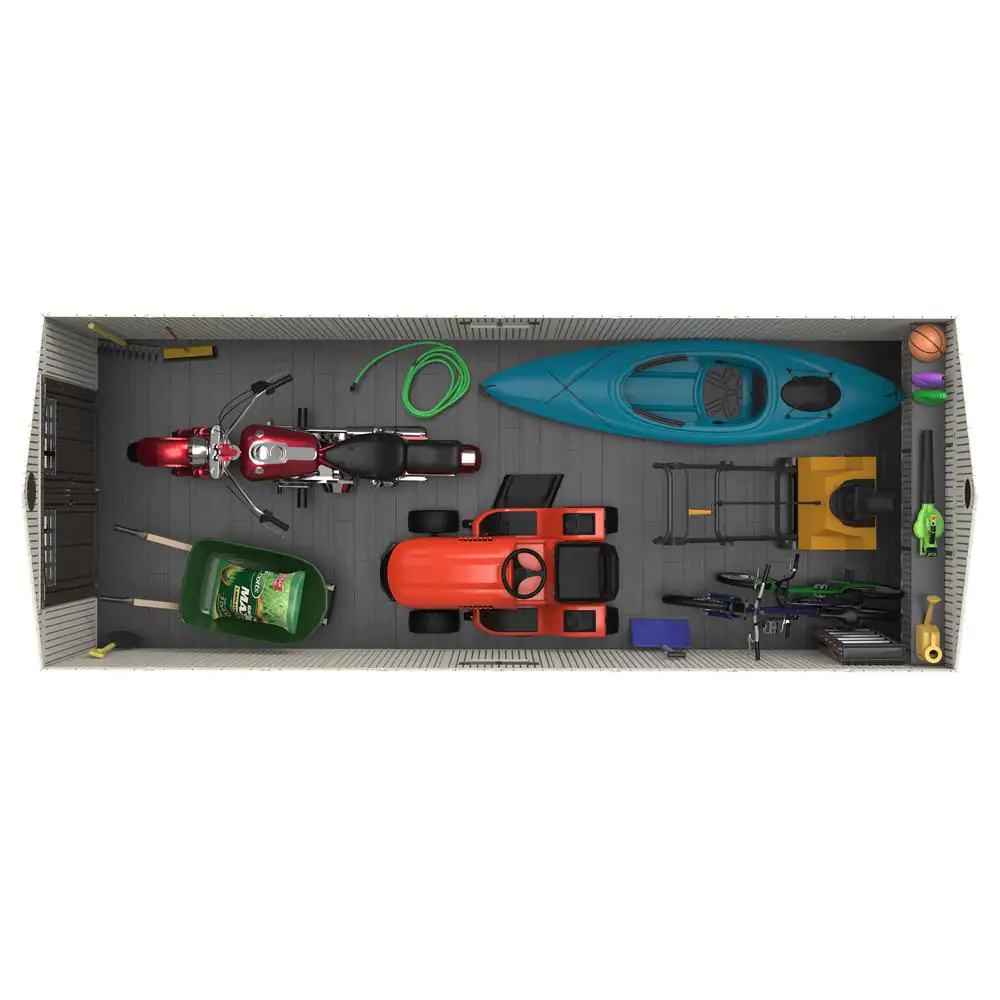 Lifetime 8 ft. x 20 ft. Resin Storage Shed