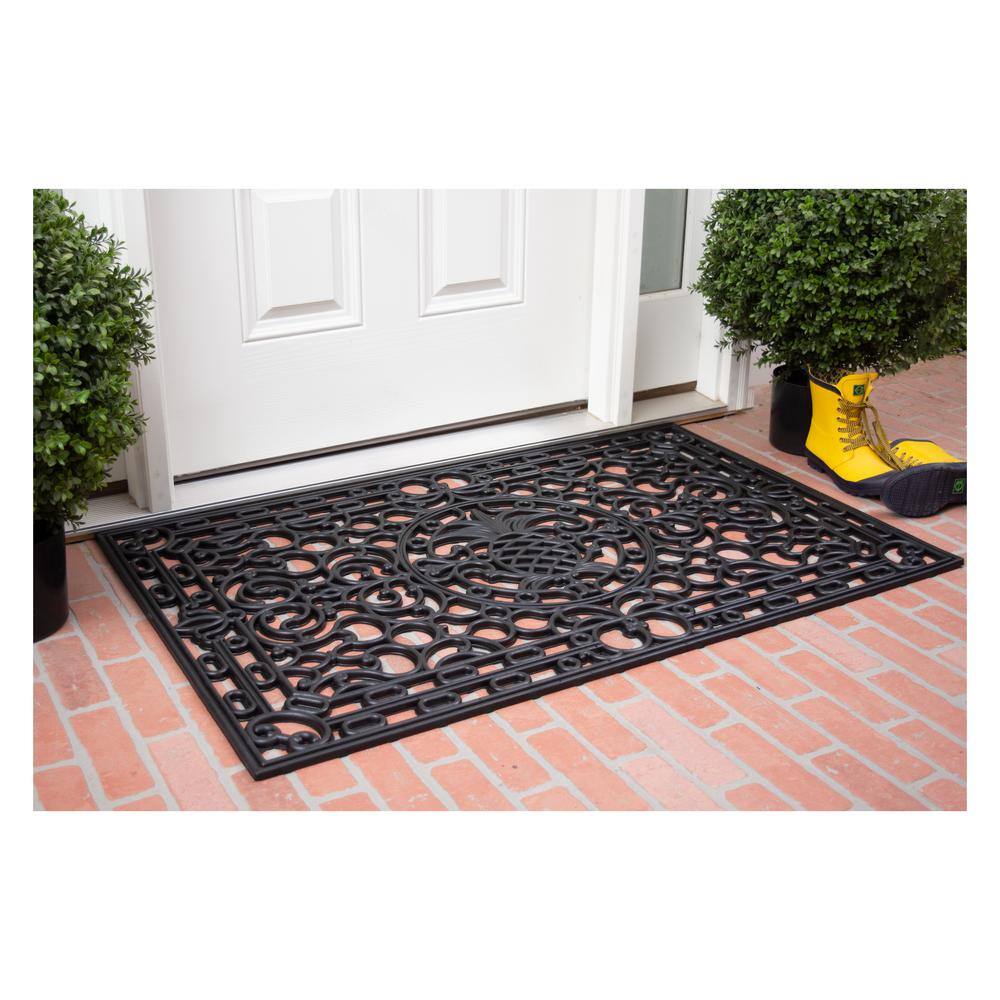 Calloway Mills Pineapple Heritage Rubber Doormat, 3' x 6'