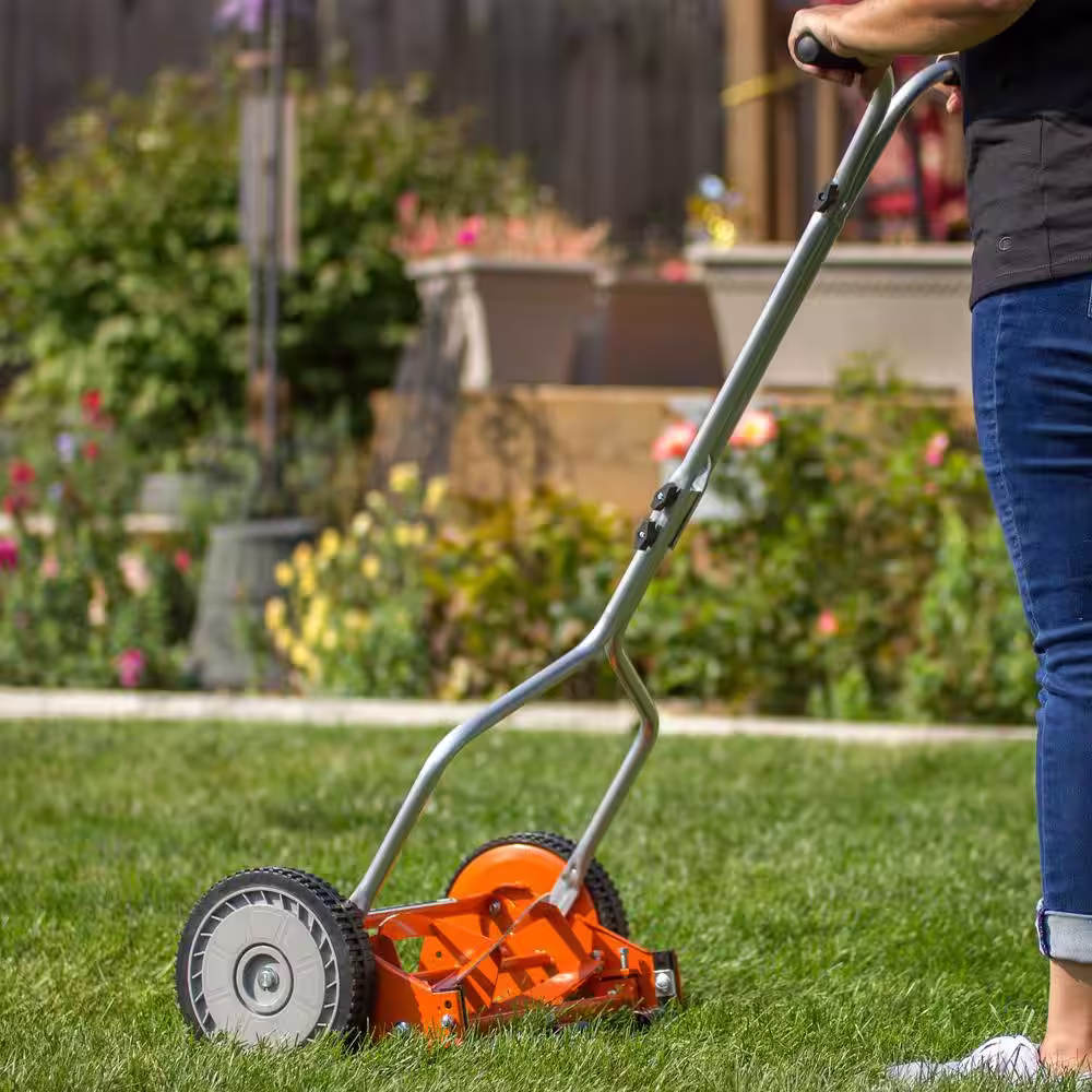 American Lawn Mower Company 14 in. 4-Blade Manual Walk Behind Reel Lawn Mower