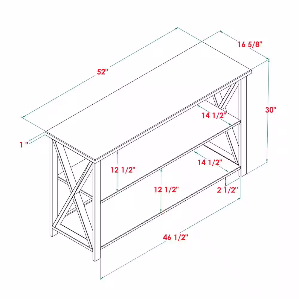 Welwick Designs 30 in. White/Reclaimed Barn Wood 2-shelf Accent Bookcase