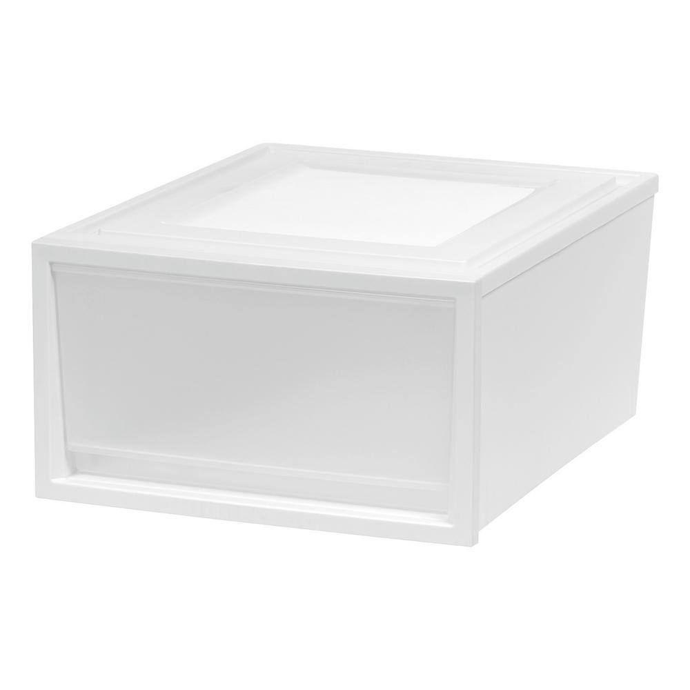 None 15.75 in. W x 9.25 in. H White 3-Drawers Box Chest Drawer