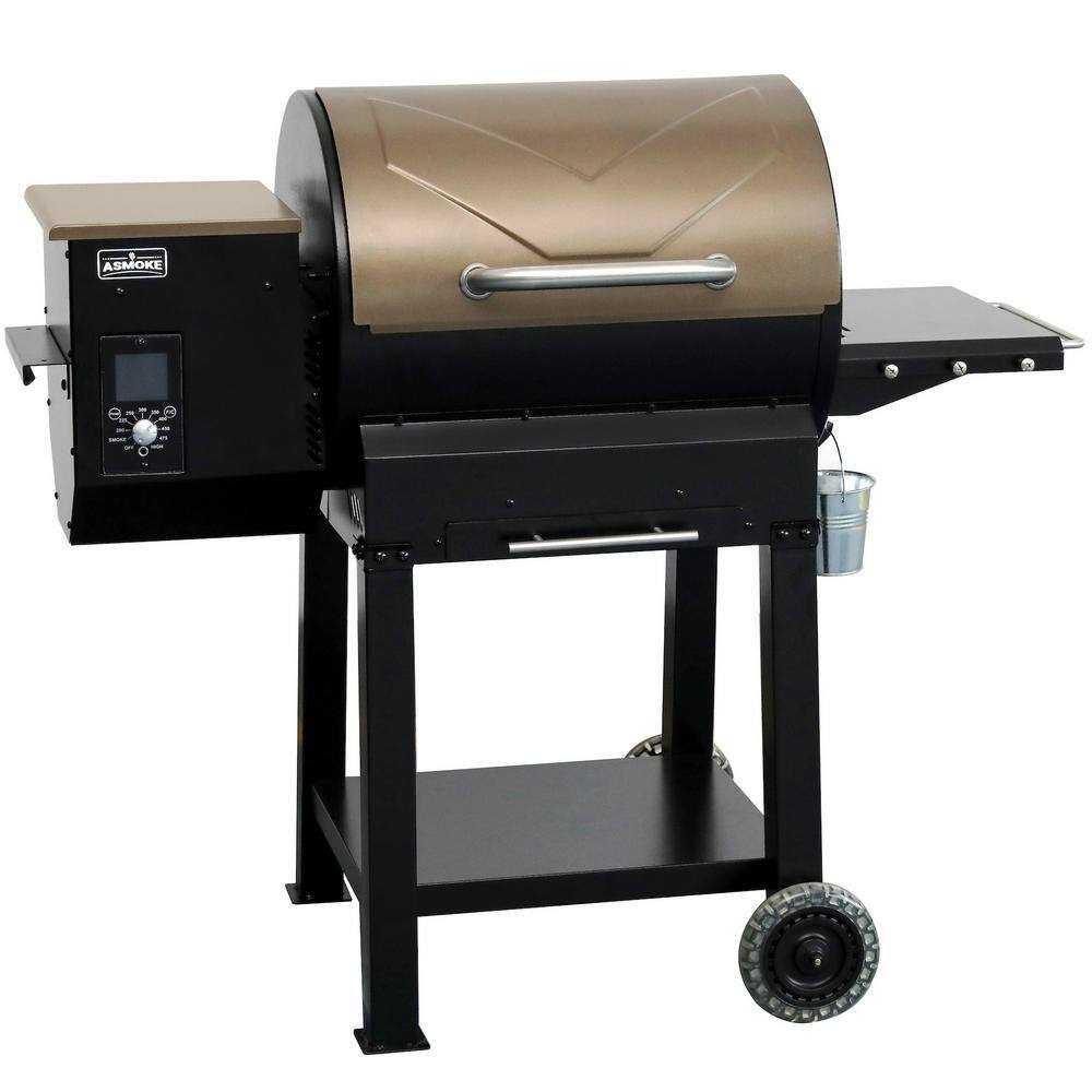 ASMOKE 515 sq. in. Wood Pellet Grill and Smoker in Bronze