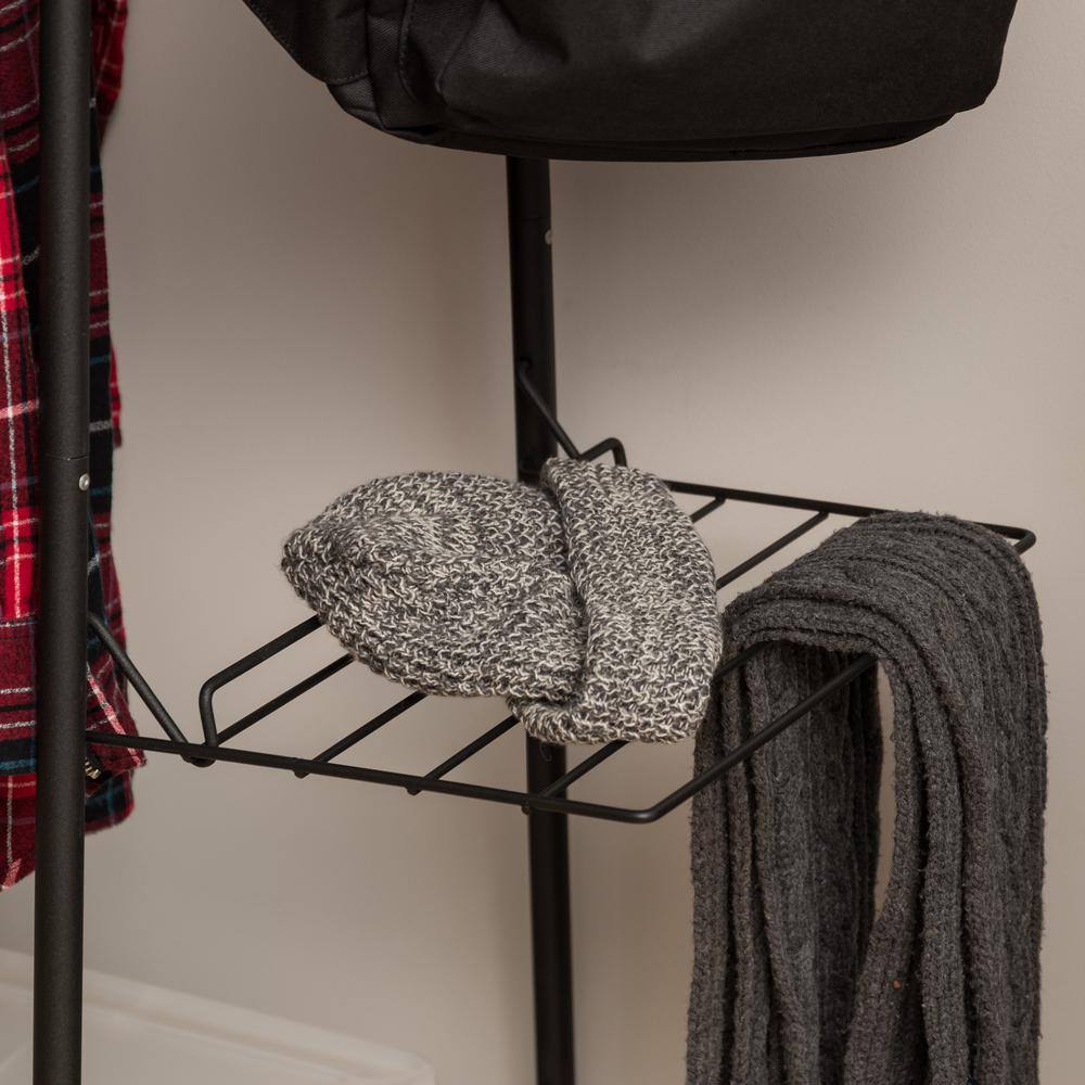 IRIS Black Metal Clothes Rack 54.92 in. W x 596 in. H