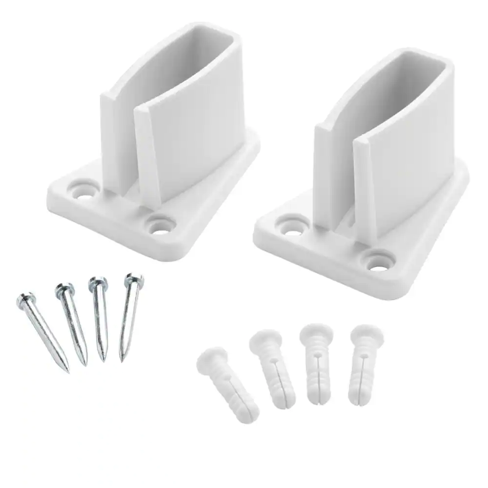 Everbilt Fixed Rod Shelf Wall Bracket (2-Pack)