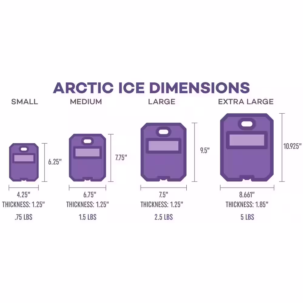 Arctic Ice Tundra Series Large Container Freezer Pack (+5-Degrees F)