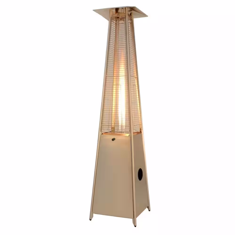 AZ Patio Heaters 40,000 BTU Quartz Glass Tube Stainless Steel Propane Patio Heater