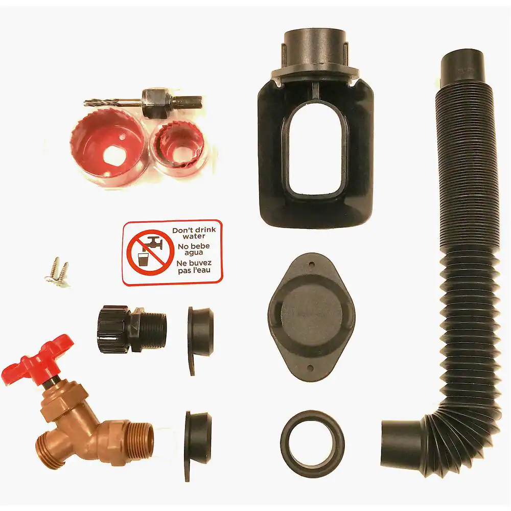 EarthMinded DIY Rain Barrel Diverter and Parts Kit for 3 in. x 4 in. Downspouts