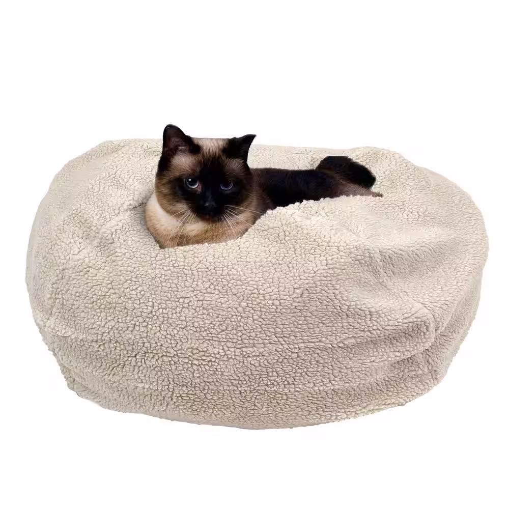 None Medium Sherpa Puff Ball