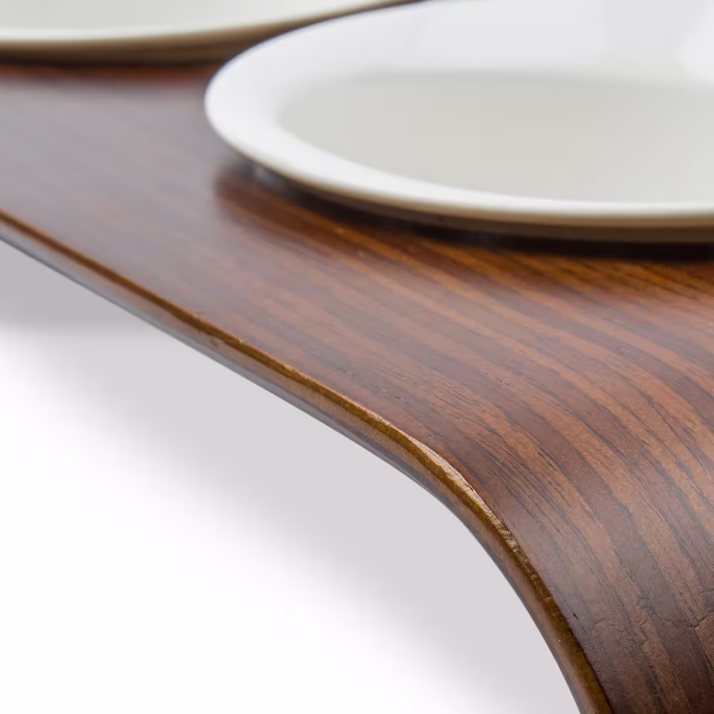 AndMakers K1 CapCap Pet Food Table in Walnut