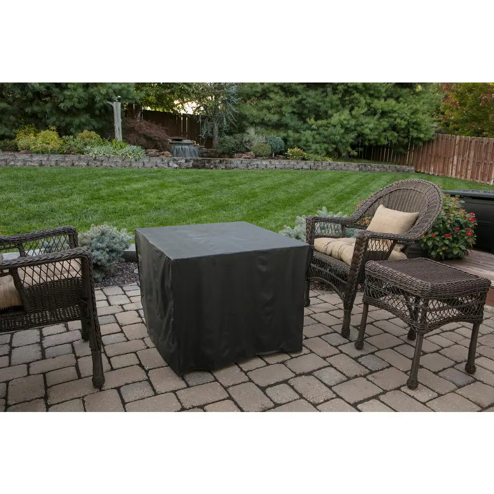 Endless Summer 30 in. W Bronze Finish Steel Base Faux Slate Mantel LP Gas Fire Pit with Electronic Igition and Lava Rocks