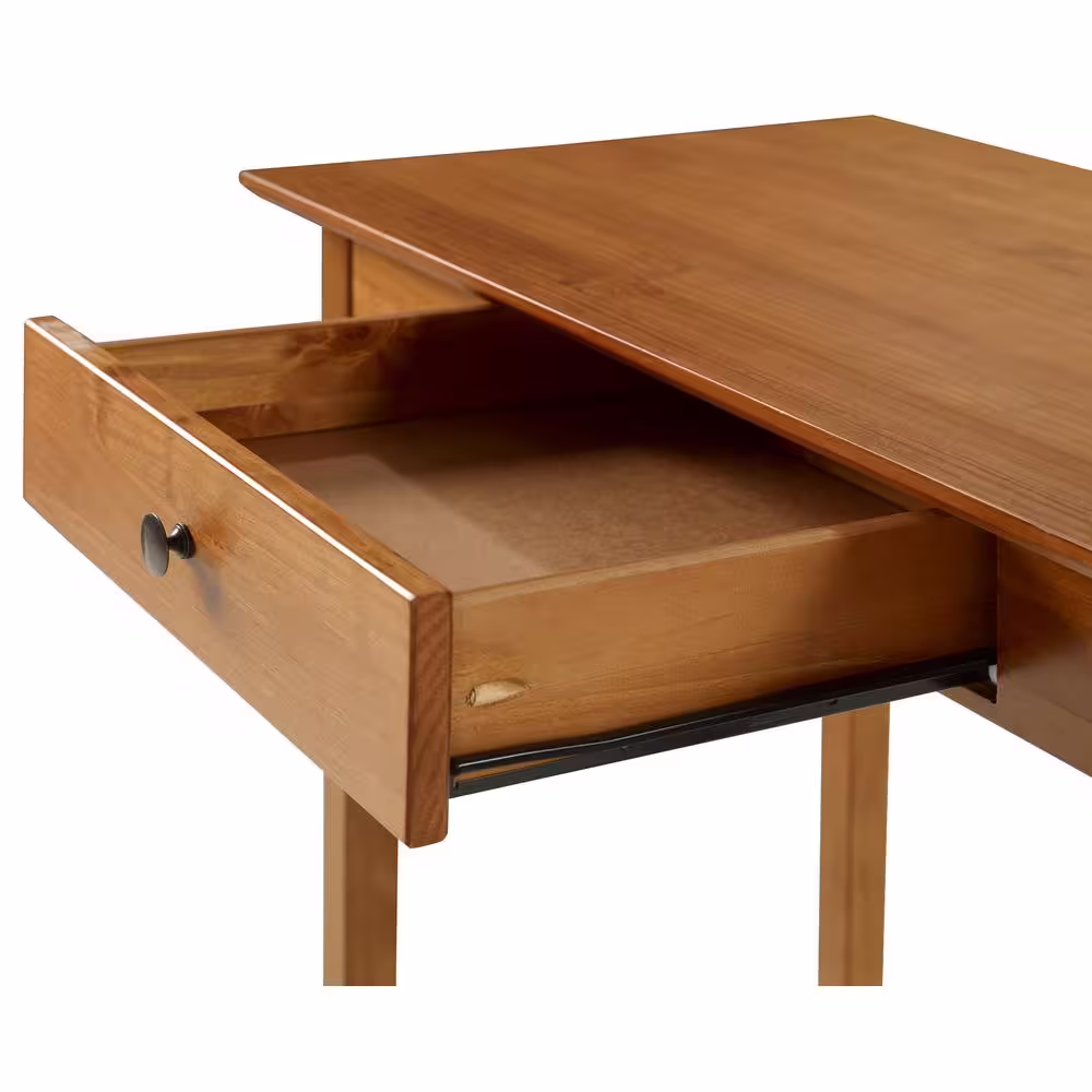 Camaflexi Shaker 36 in. Rectangular Cherry 1-Drawer Writing Desk