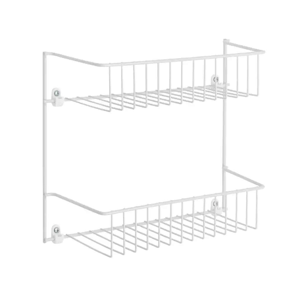 Everbilt 2-Tier Rack Wire Shelf (12.5 in. W x 10.5 in. H X 5 in. D)