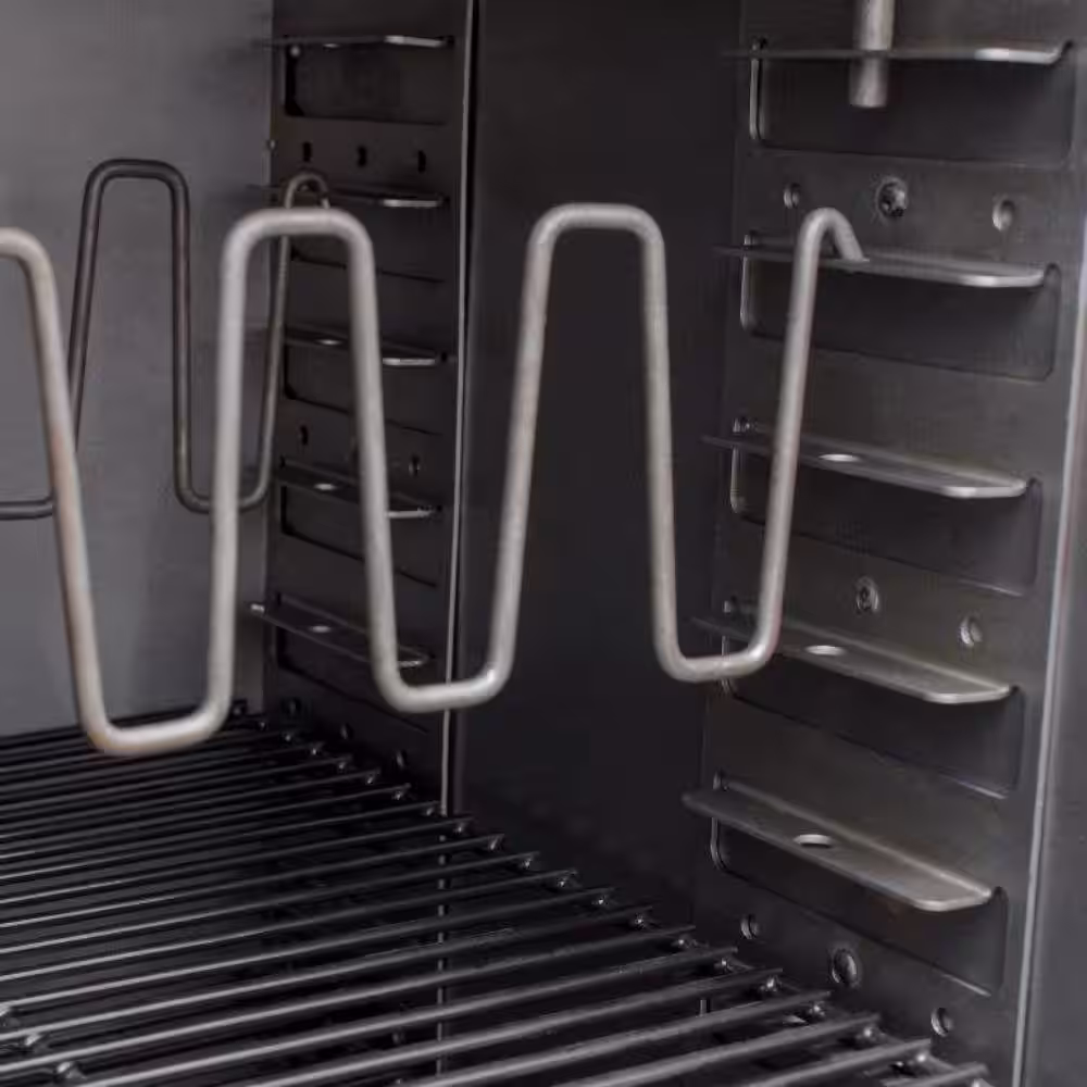 OKLAHOMA JOE'S Bandera Vertical Offset Smoker and Charcoal Grill Combo in Black with 992 sq. in. Cooking Space