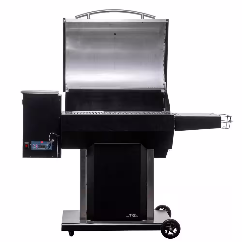 USSC GRILLS USG730SS Wood Pellet Grill in Stainless Steel with Searing Station