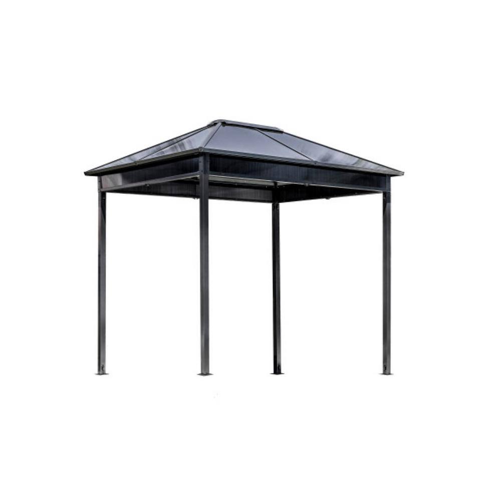 Sojag Danxia 7 ft. x 9 ft. Grey Cabana Steel Framed Gazebo