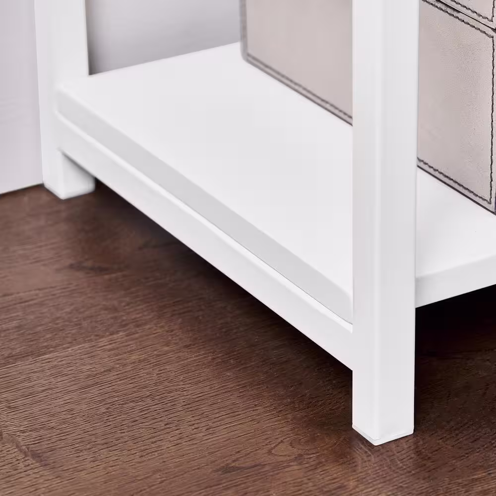 StyleWell Donnelly White 5-Shelf Accent Bookcase with Open Back (58 in. H)
