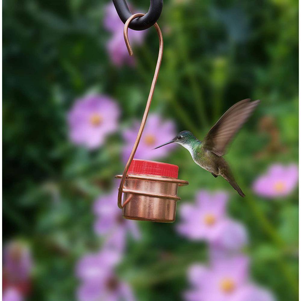 Monarch Abode Monarch Pure Copper Handcrafted Single Hummingbird Feeder