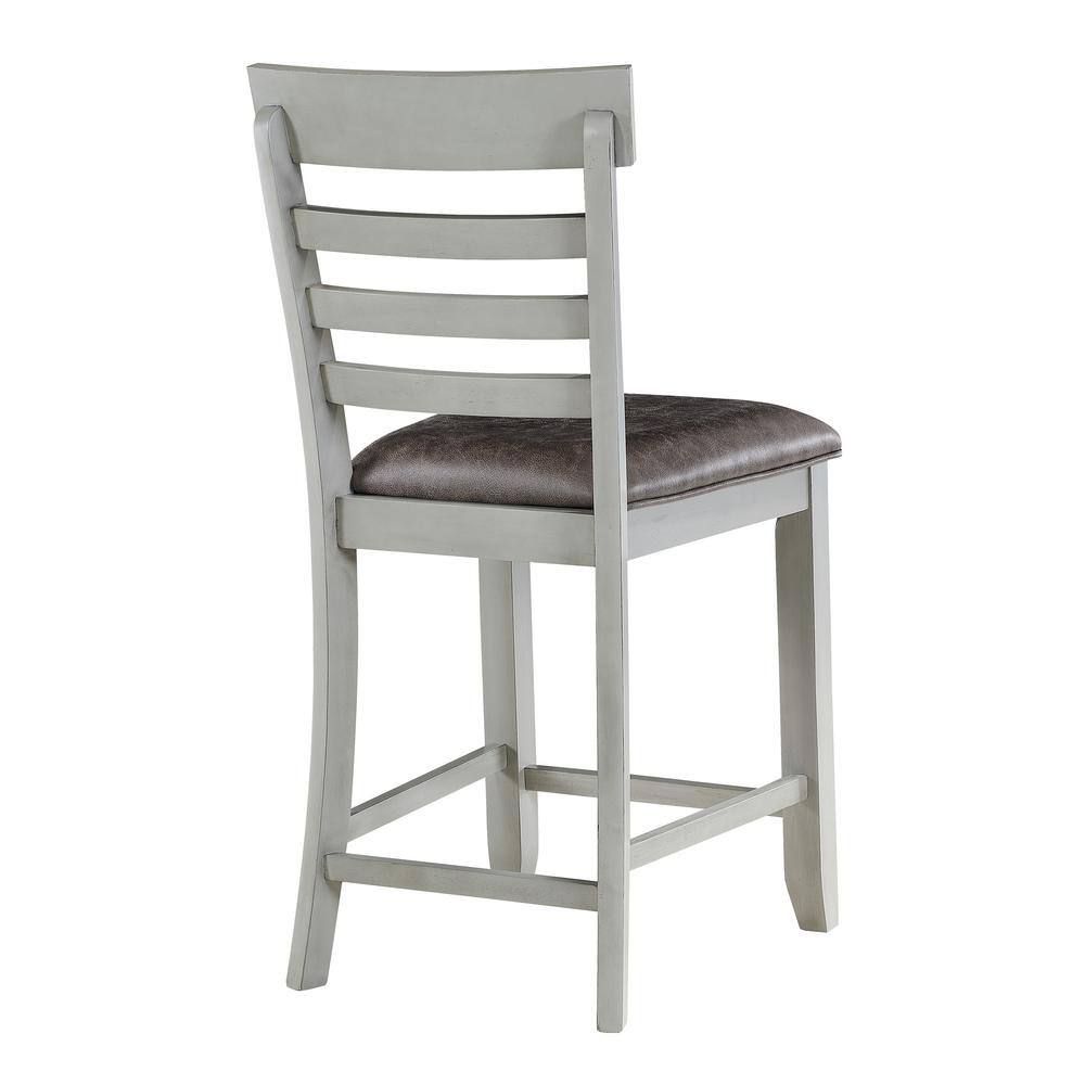 Steve Silver Hyland Gray 24 in. Counter Height Dining Chair (Set of 2)