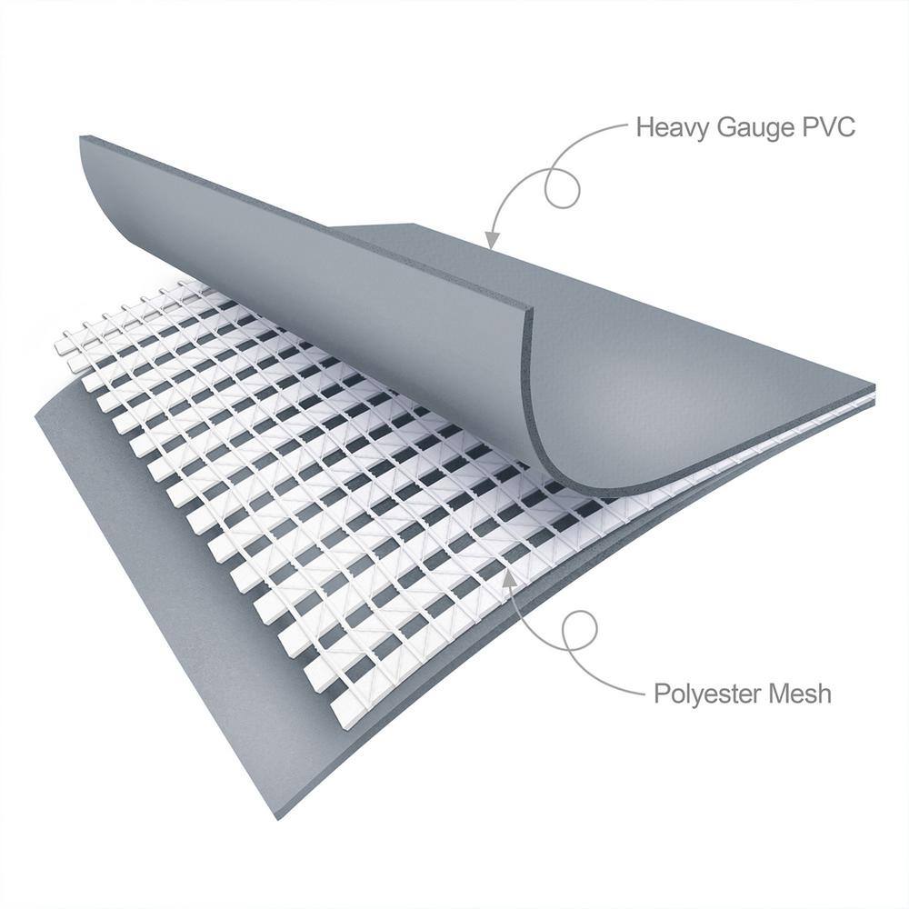 None Oasis 14 ft. Round 42 in. Deep Metal Frame Round Above Ground Pool with Pump