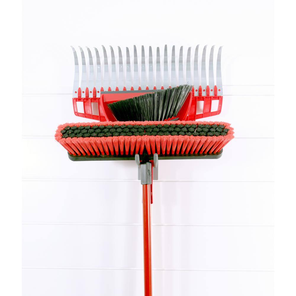 CROWNWALL Slatwall 55 lbs. 8 in. Locking Double Hook (3-Pack)