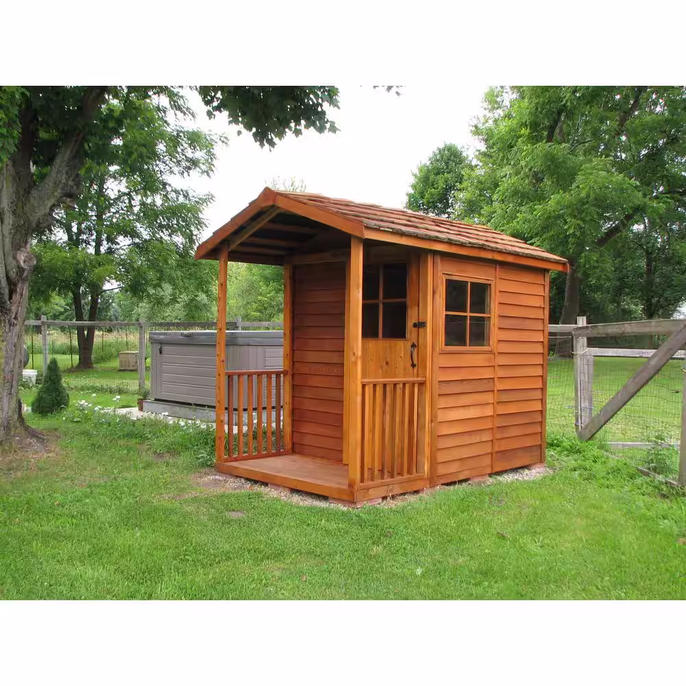 Cedarshed Gardener's Delight 6 ft. x 9 ft. Western Red Cedar Garden Shed