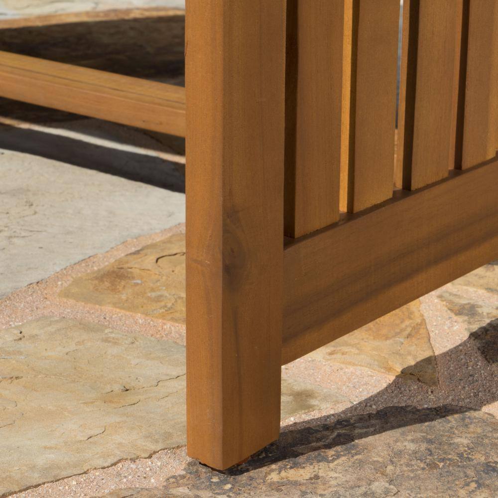 Noble House Thalia Brown 8-Piece Wood Patio Conversation Set with Light Green Cushions