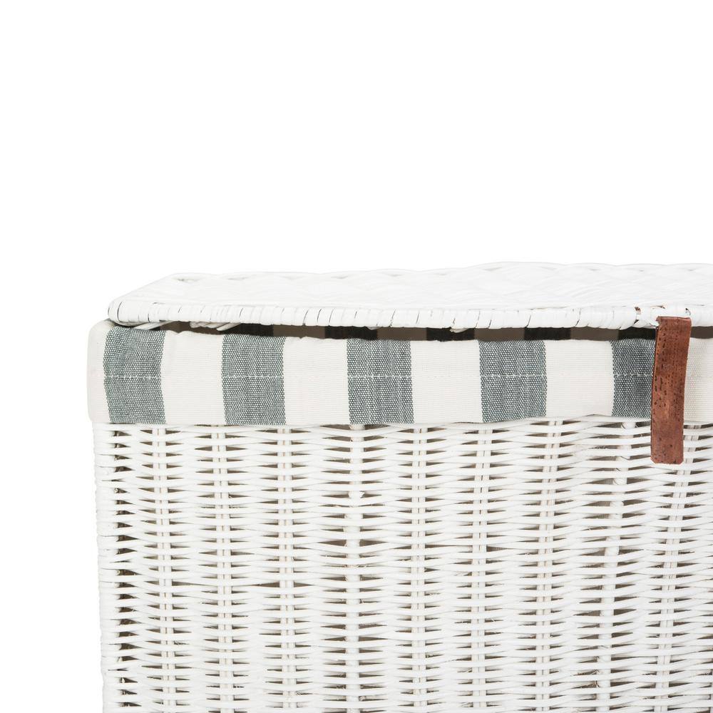 SAFAVIEH Trotter White Laundry Hamper