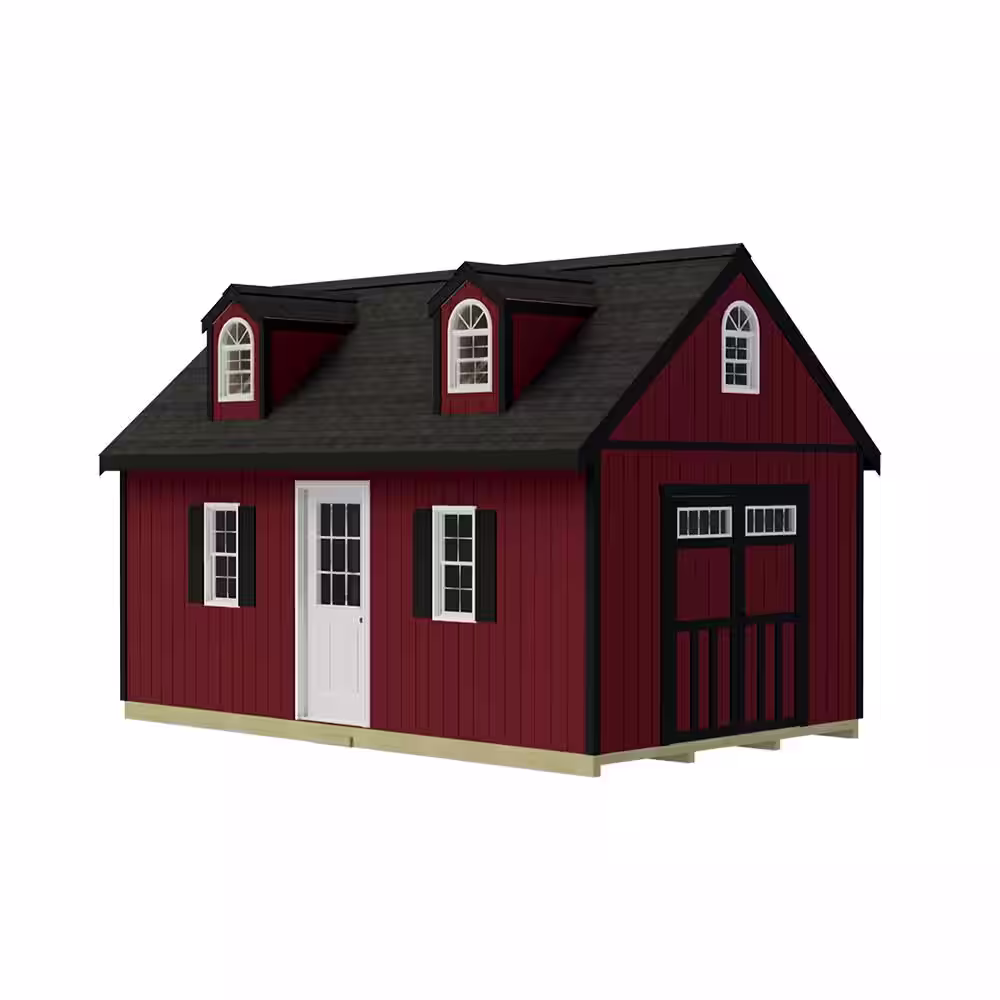 Best Barns Hampton 12 ft. W x 16 ft. D Wood Storage Shed Kit (192 sq. ft.)