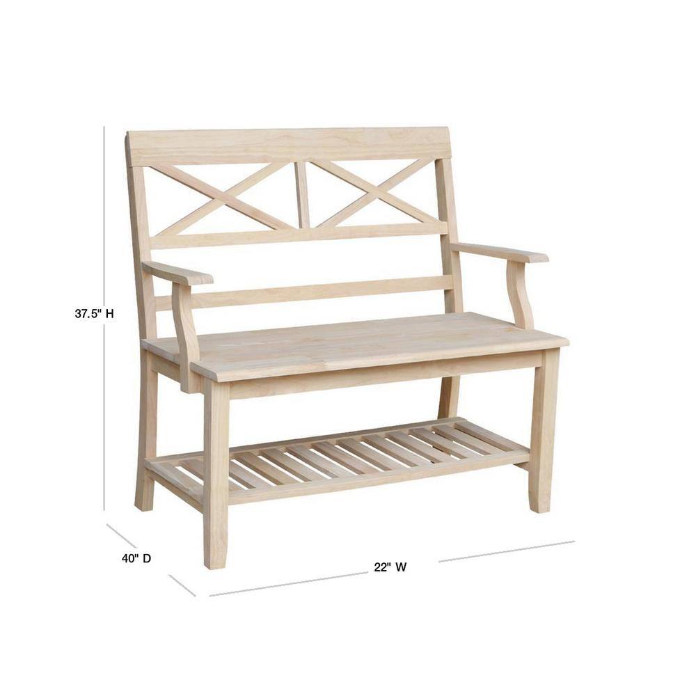 International Concepts Unfinished Bench