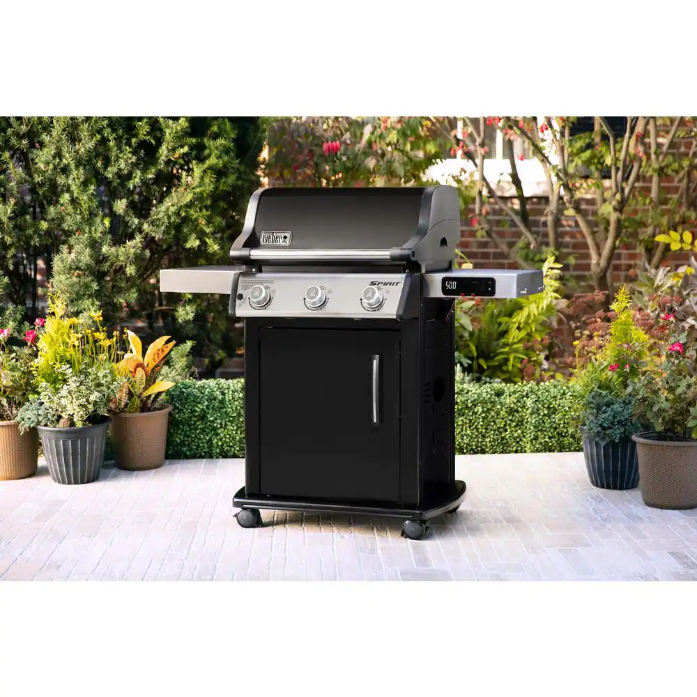 Weber Spirit EX-315 3-Burner Natural Gas Smart Grill in Black