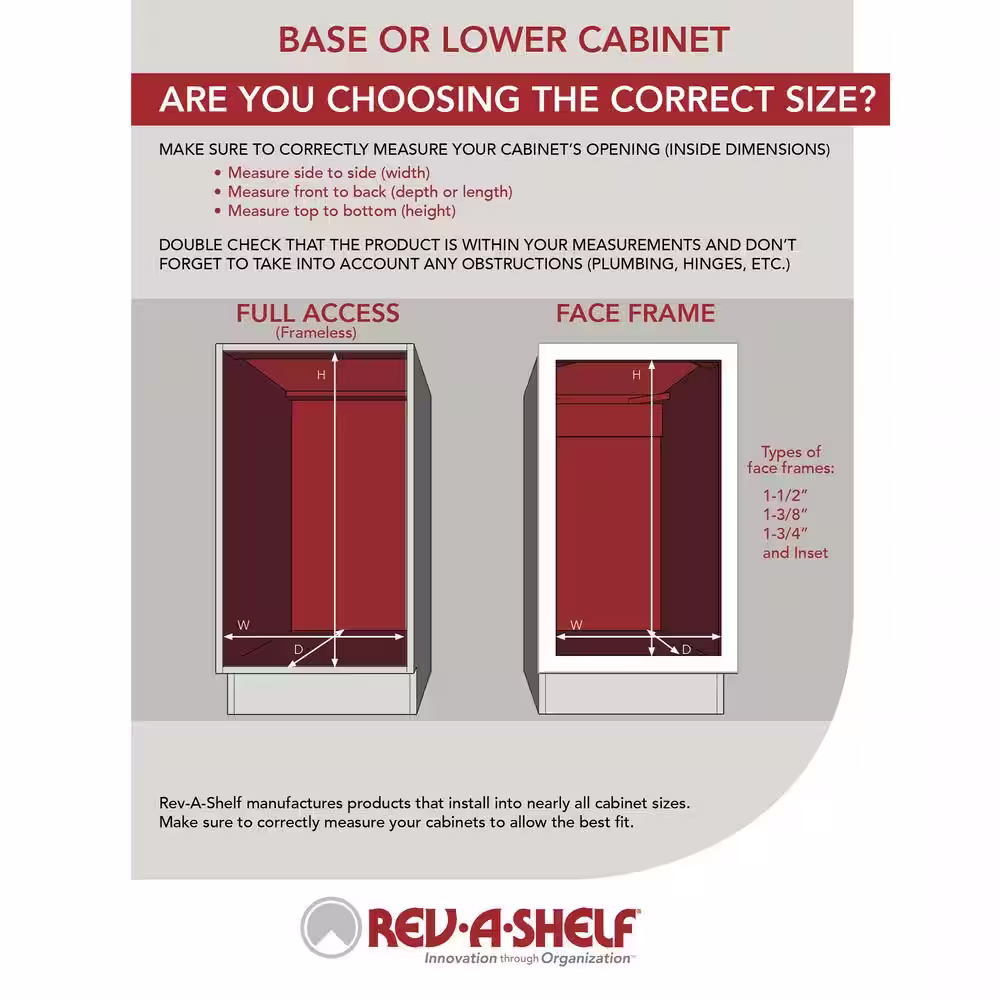 Rev-A-Shelf 14.25 in. W x 19.25 in. H Gray Pullout Double Waste Container