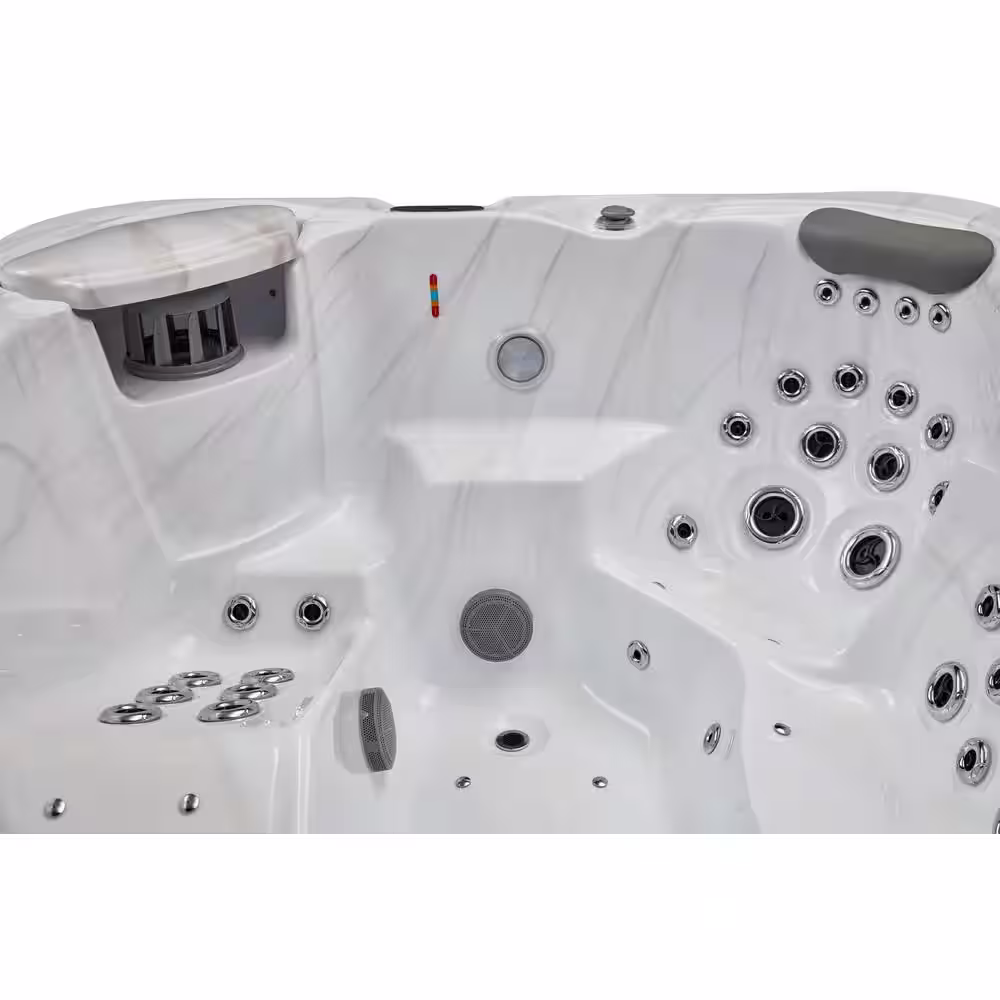 Luxury Spas Danika 5-Person 84 Jet Lounger Hot Tub with Bluetooth