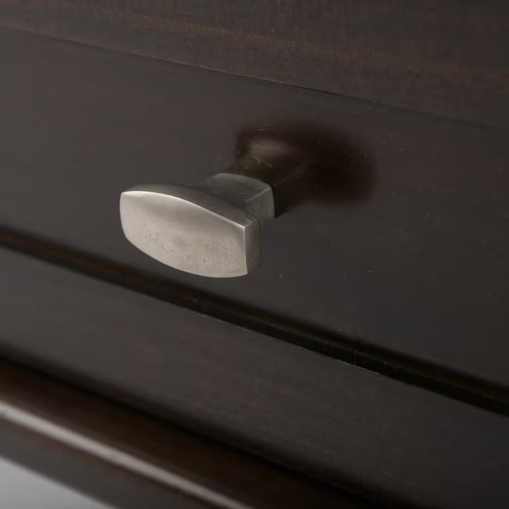 Simpli Home Warm Shaker Solid Wood 20 in. Wide Rectangle Transitional End Side Table in Tobacco Brown