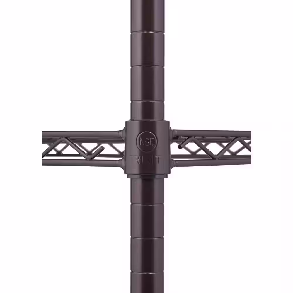 TRINITY Dark Bronze 4-Tier Steel Wire Shelving Unit (36 in. W x 54 in. H x 14 in. D)