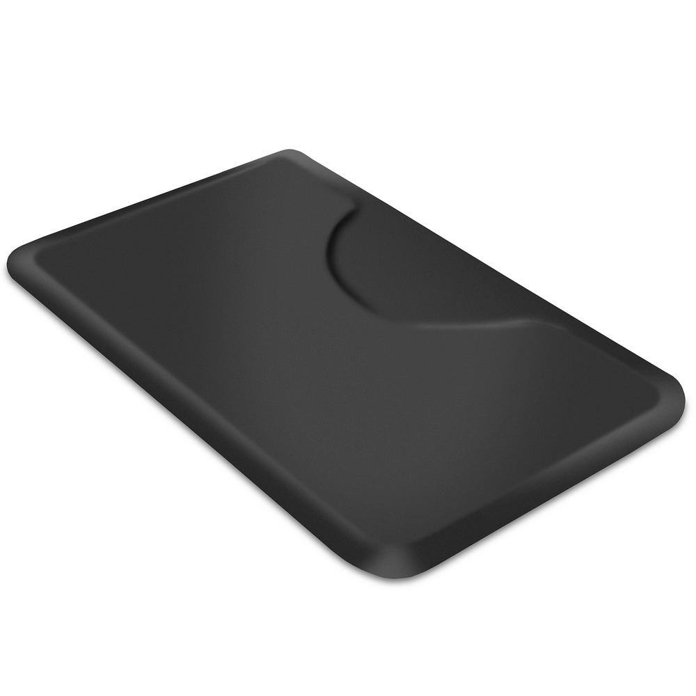 Saloniture Black 36 in. x 60 in. x 5/8 in. Rectangular Anti-Fatigue Mat