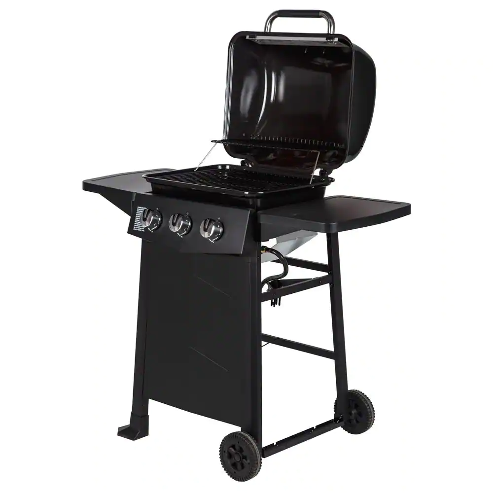 Dyna-Glo 3-Burner Open Cart Propane Gas Grill in Black