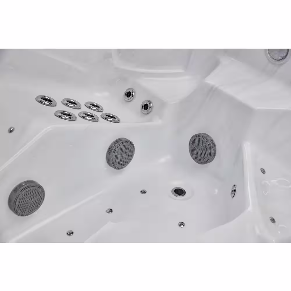 Luxury Spas Danika 5-Person 84 Jet Lounger Hot Tub with Bluetooth