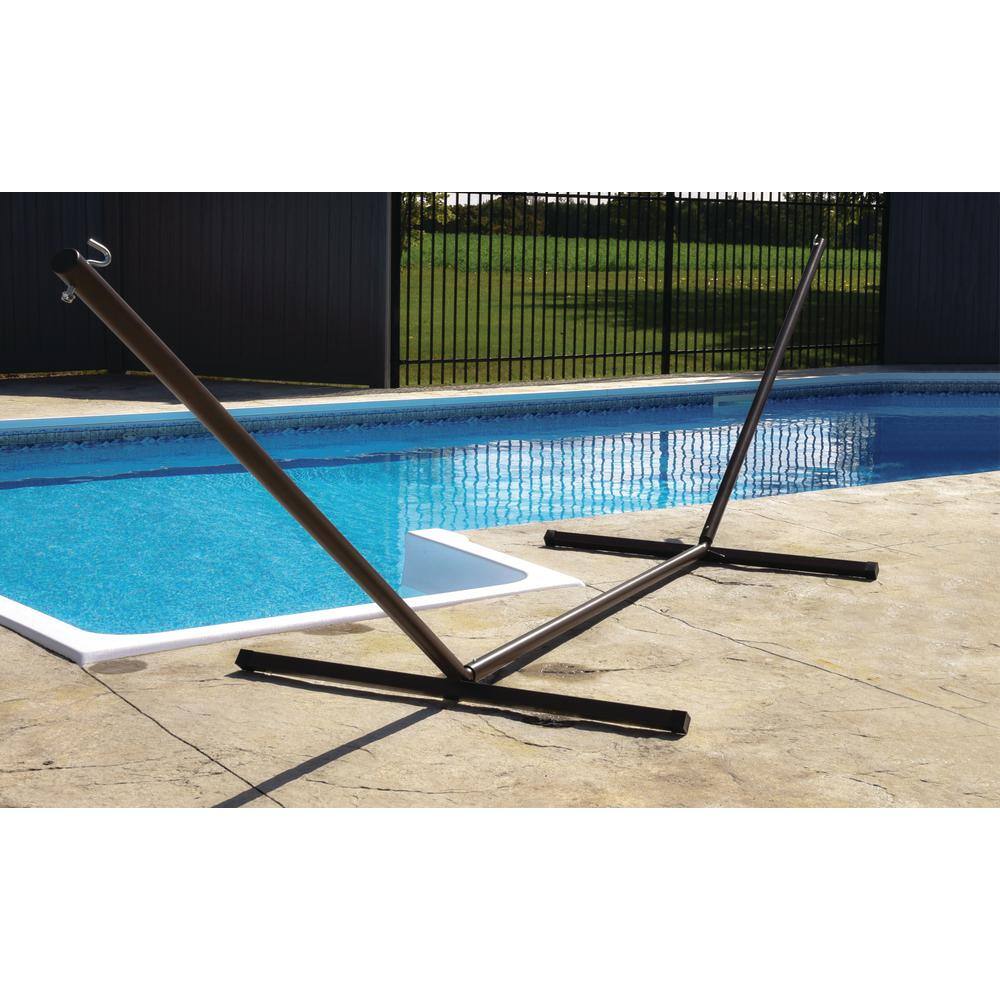 Vivere 15 ft. 3-Beam Hammock Stand in Oil Rubbed Bronze