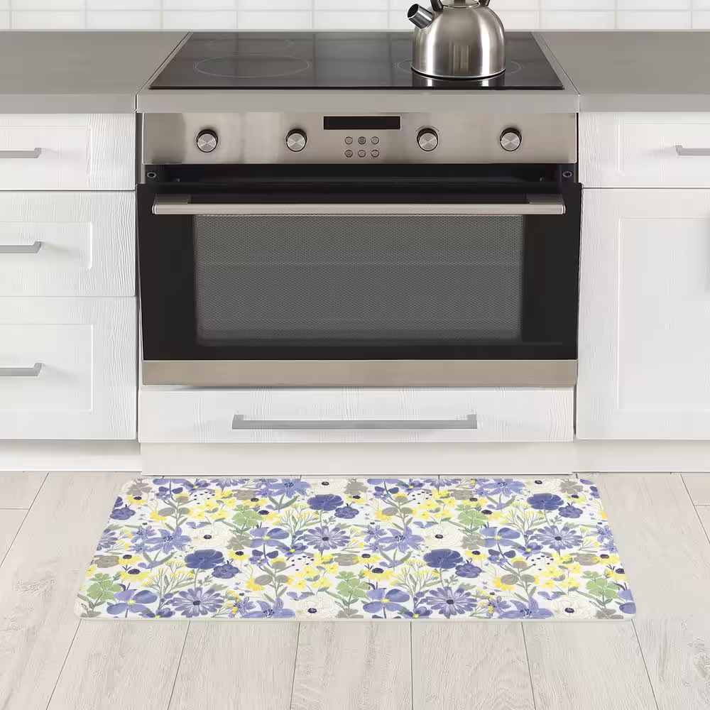 StyleWell Lottie Floral 20 in. x 39 in. Comfort Mat
