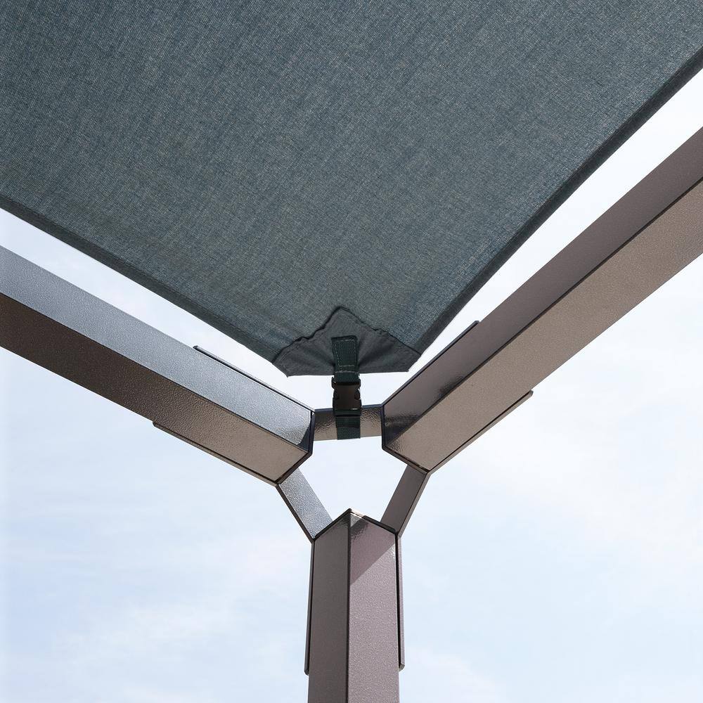 Sojag Dunwich 8 ft. x 8 ft. Grey Steel Framed Pergola